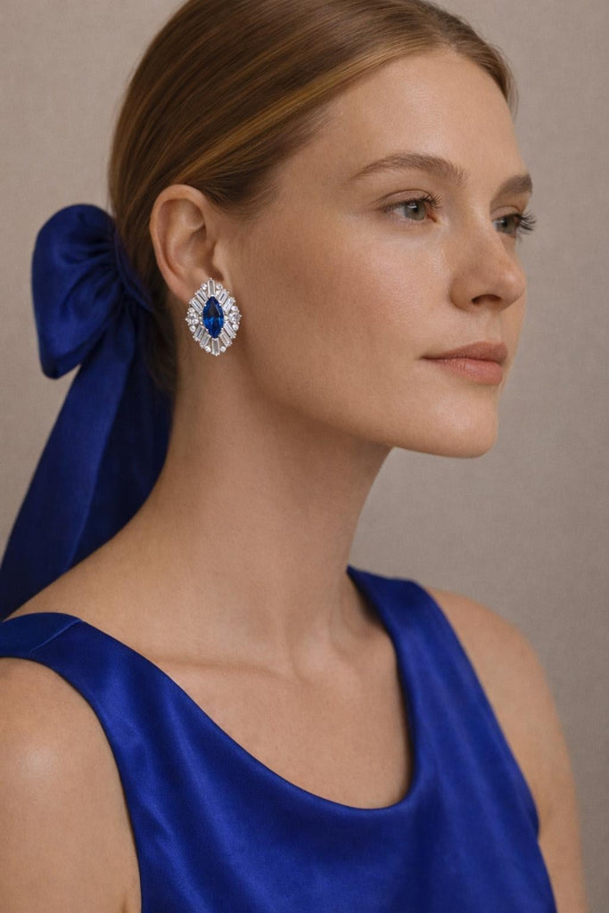 Vintage Glam 빈티지 체코 크리스탈 이어링