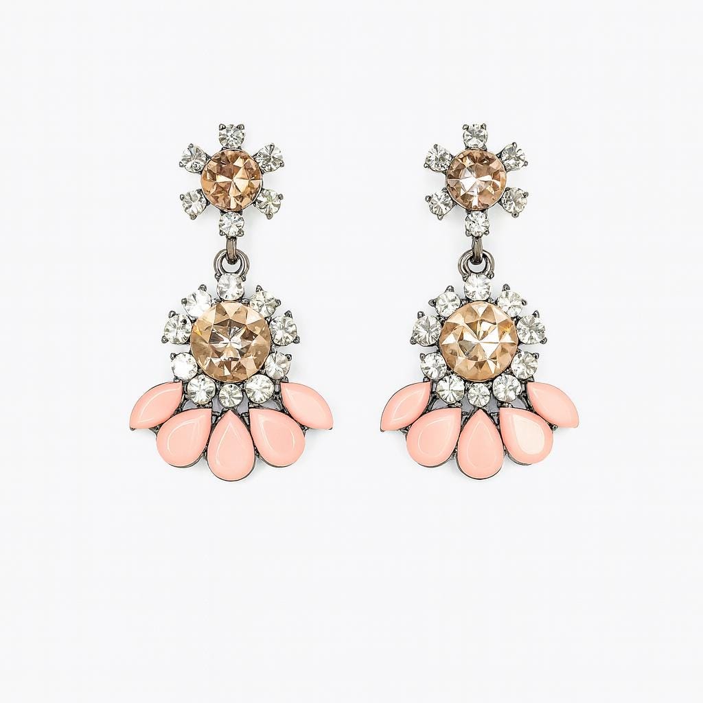 Silk Road Romance: Radiant Pink Blossom Drops