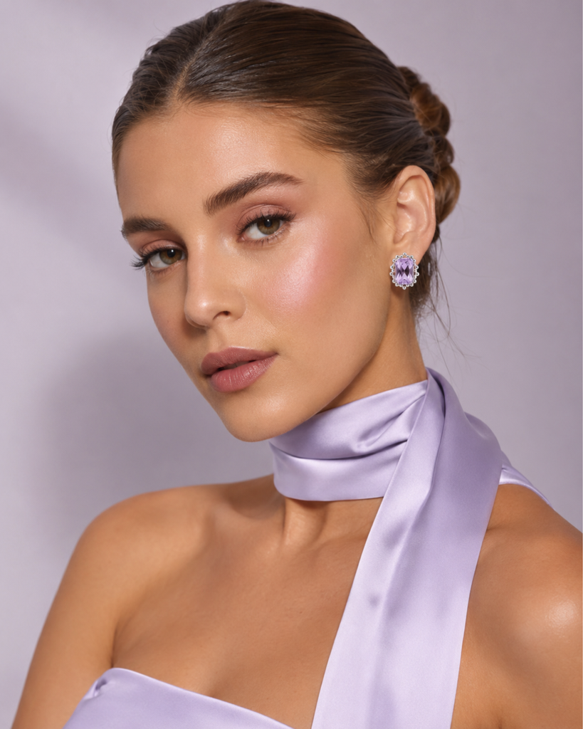 Radiant Path: Petit Halo Bridesmaid Earrings