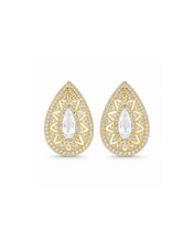 Laden Sie das Bild in den Galerie-Viewer, The Geometric Facet Crystal Earrings