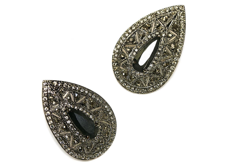 [로열 그레이스] 테어드롭 크리스탈 이어링