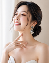 이미지를 갤러리 뷰어에 로드 , Romantic Double-Drop Crystal Earrings