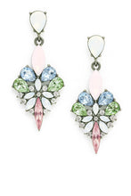 将图片加载到图库查看器，플로럴 에테르 롱 드롭 이어링