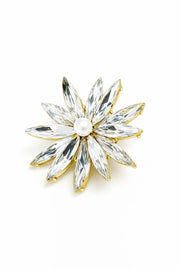 럭셔리 플로럴 크리스탈 귀걸이