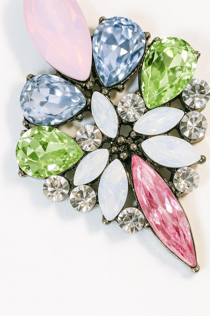 플로럴 에테르 롱 드롭 이어링