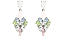 将图片加载到图库查看器，플로럴 에테르 롱 드롭 이어링