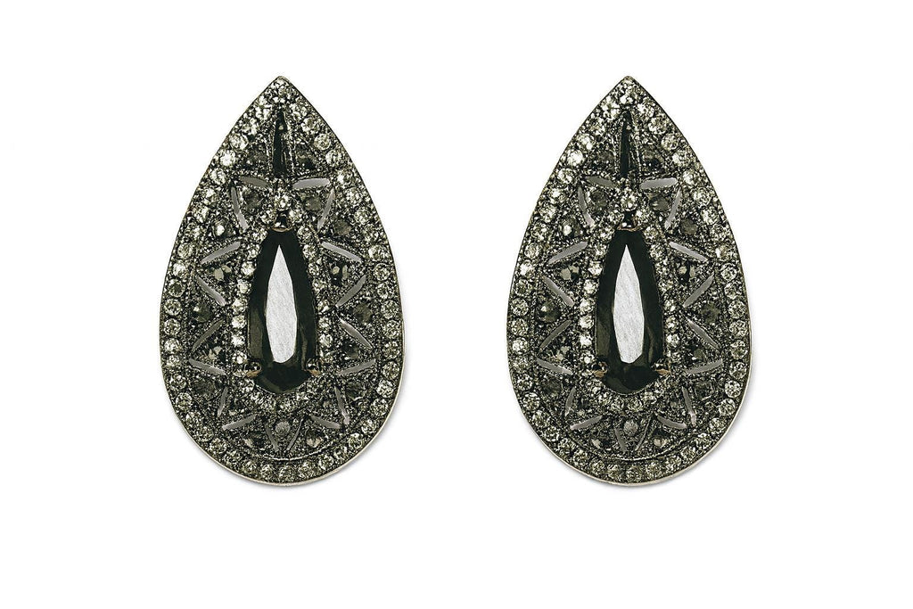 [로열 그레이스] 테어드롭 크리스탈 이어링