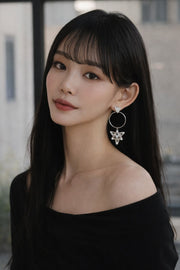 지오메트릭 스타 드롭 이어링