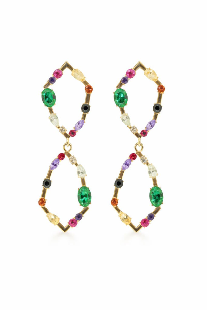 기하학 젬스톤 이어링