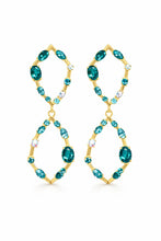 将图片加载到图库查看器，기하학 젬스톤 이어링