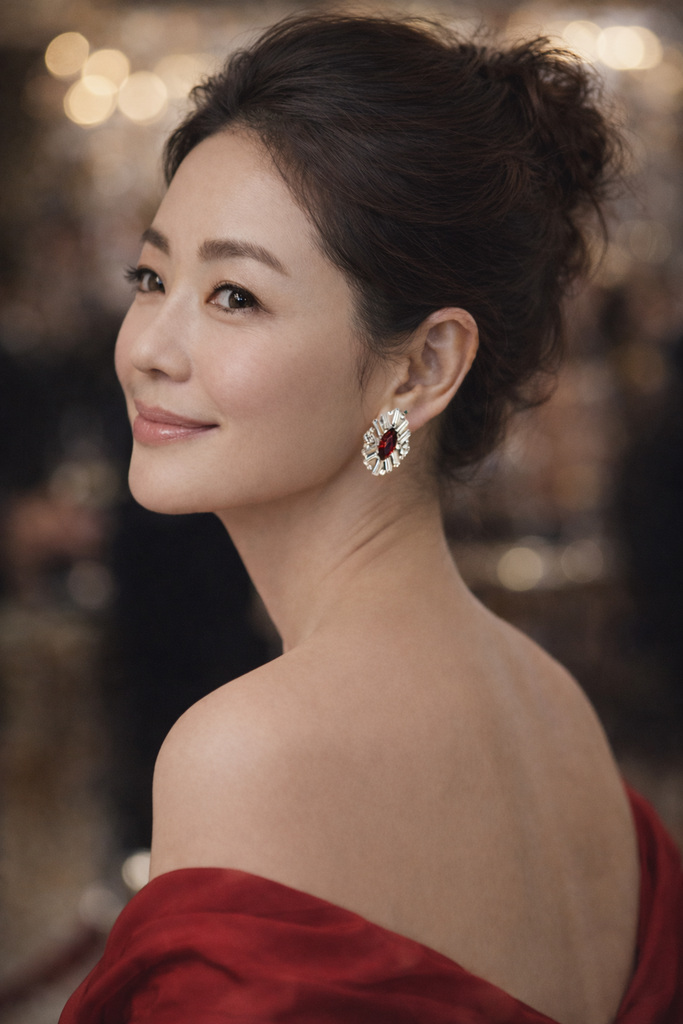 Vintage Glam 빈티지 체코 크리스탈 이어링