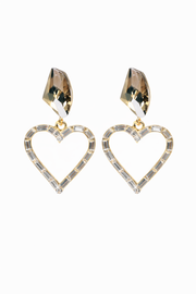 Golden Heart 골드 하트 드롭 귀걸이