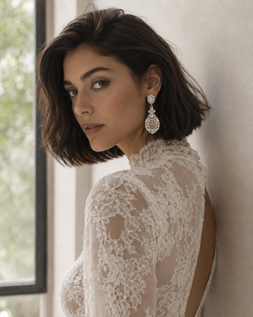 Éclat Smoky Teardrop Earrings