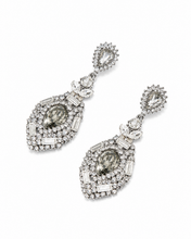 Laden Sie das Bild in den Galerie-Viewer, Éclat Smoky Teardrop Earrings