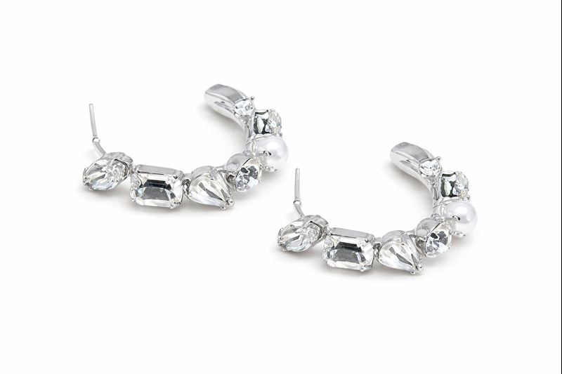 Quiet Arc 크리스탈 & 진주 하프 후프