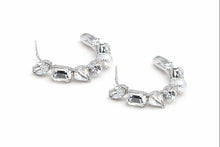 將圖片載入圖庫檢視器 Quiet Arc 크리스탈 &amp; 진주 하프 후프