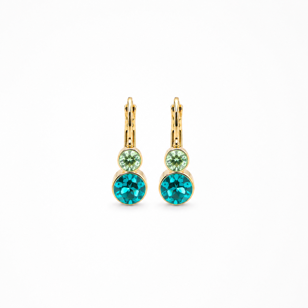 Petite Dual Crystal Drop Earring