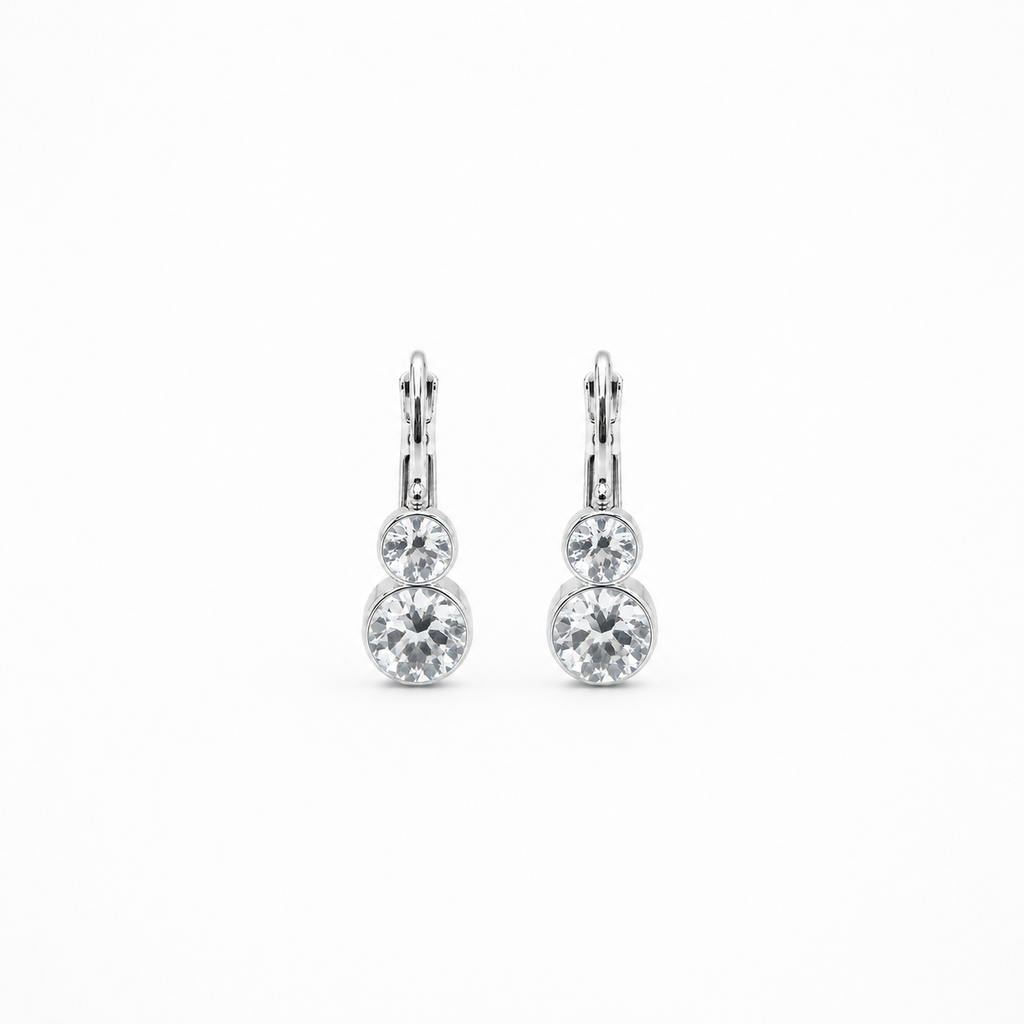 Petite Dual Crystal Drop Earring