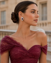 Cargar imagen en el visor de la galería, Sapphire &amp; Ruby Crystal Statement Earrings