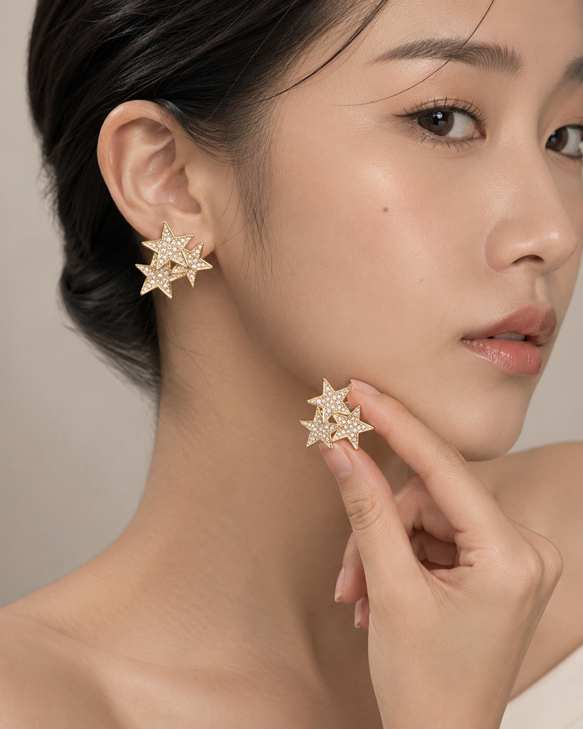 Celestial Star-Cluster Earrings