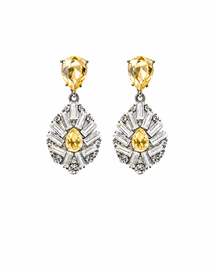Arco Deco Pear Cut Earrings