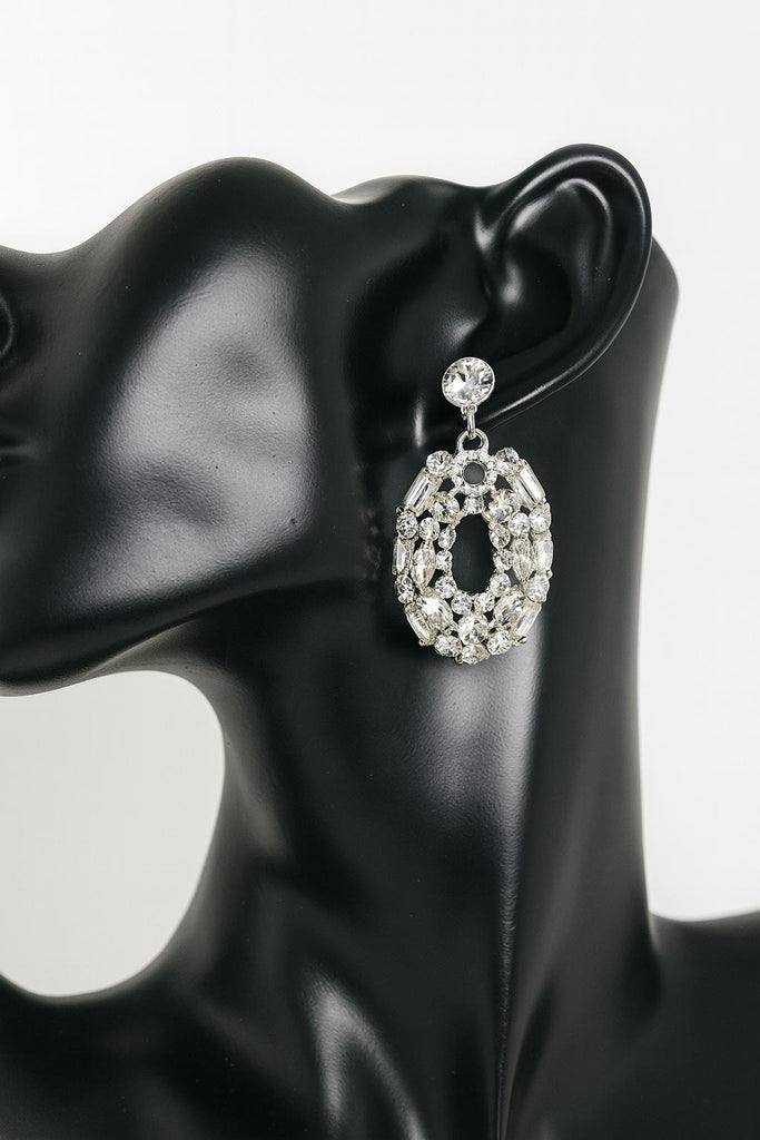 타원 컷 에끌라 귀걸이