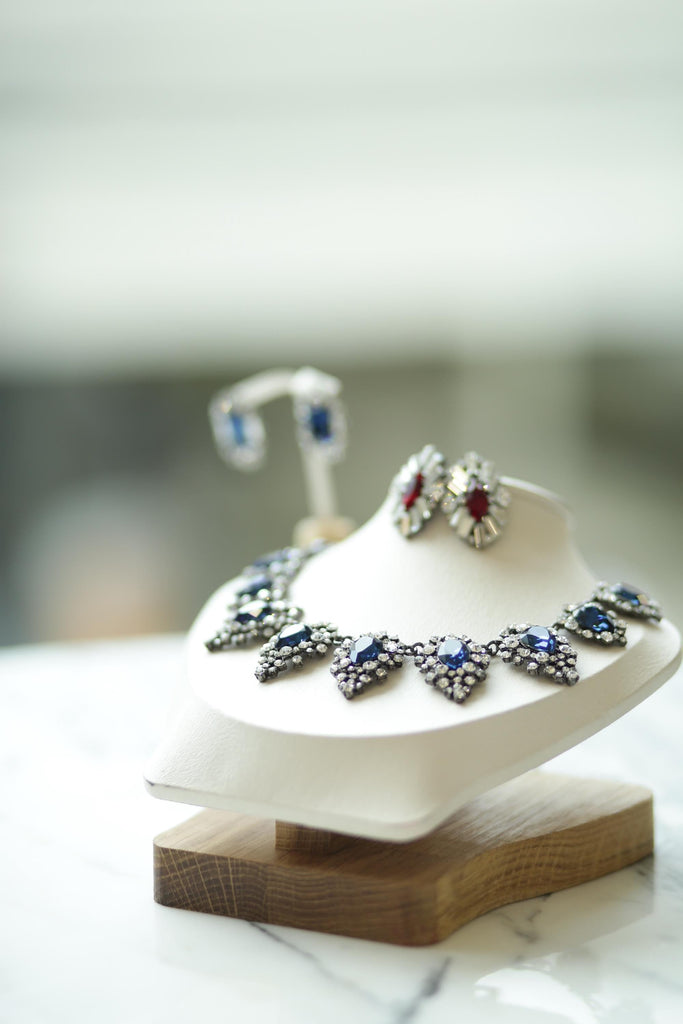 Vintage Glam 빈티지 체코 크리스탈 이어링