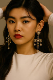 빈티지 플로럴 크로스