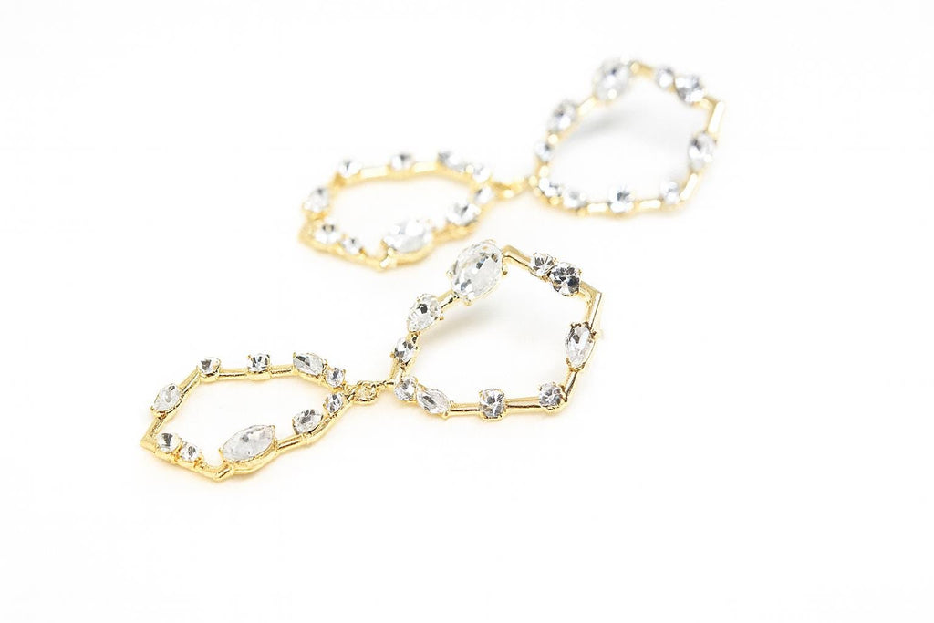 기하학 젬스톤 이어링