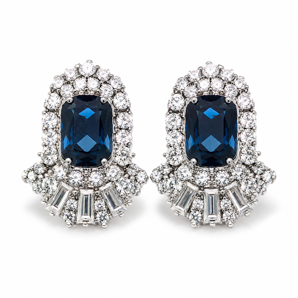 Halo Crystal Earrings