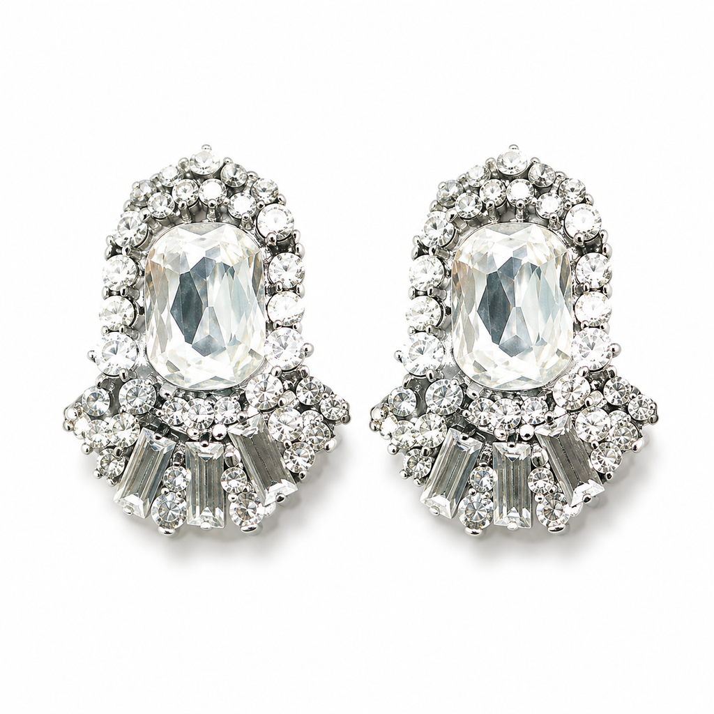 Halo Crystal Earrings