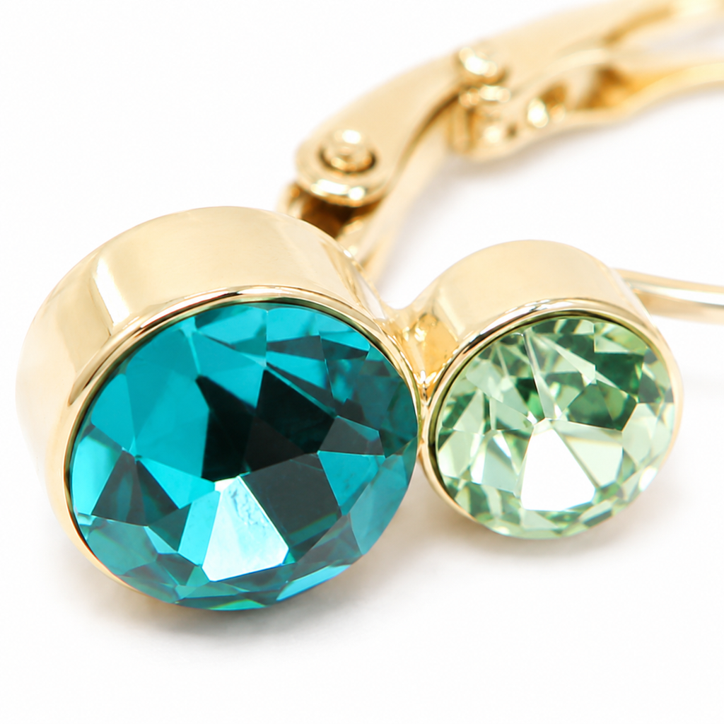 Petite Dual Crystal Drop Earring