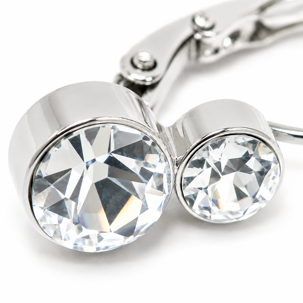 Petite Dual Crystal Drop Earring