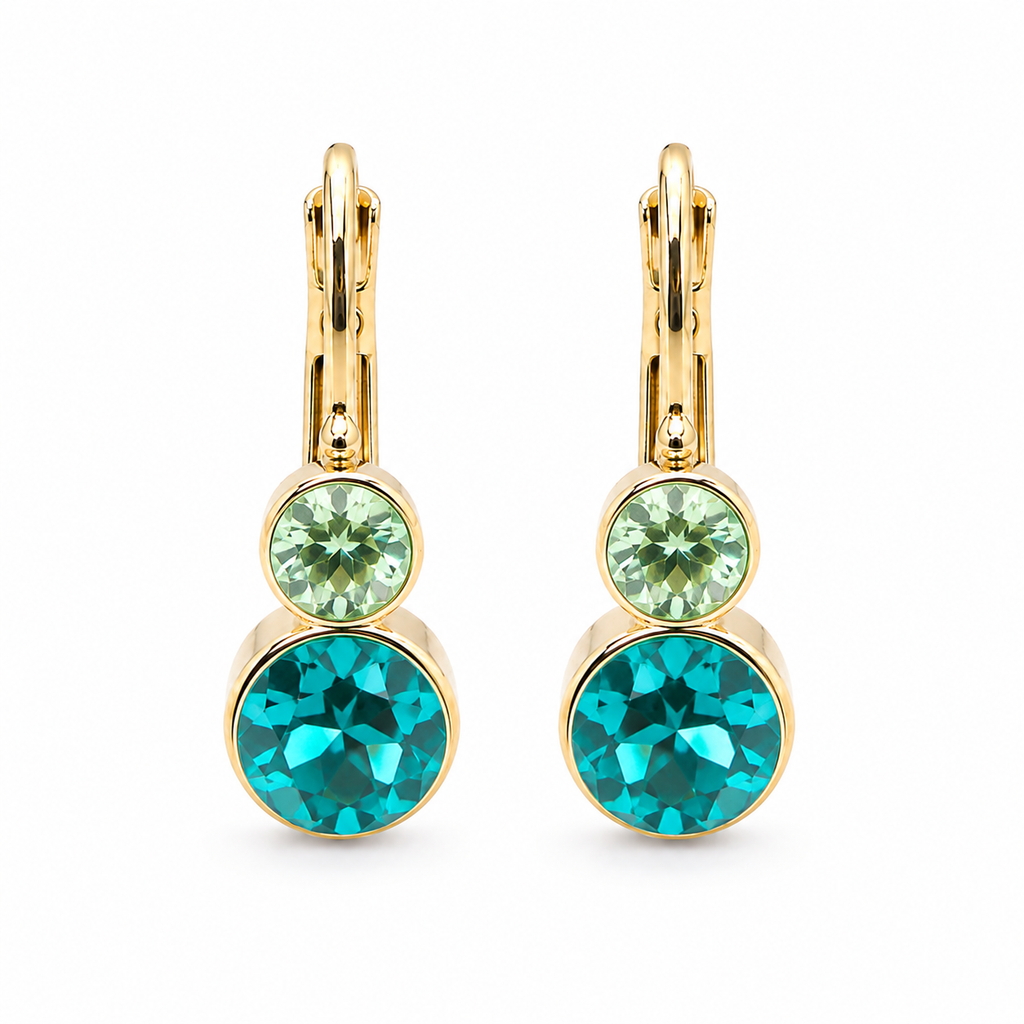 Petite Dual Crystal Drop Earring