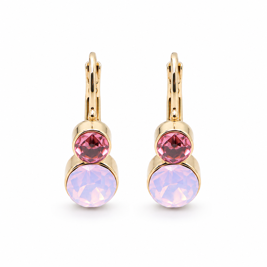 Petite Dual Crystal Drop Earring