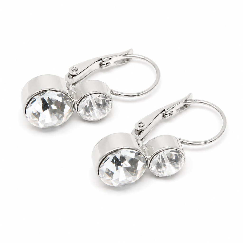 Petite Dual Crystal Drop Earring