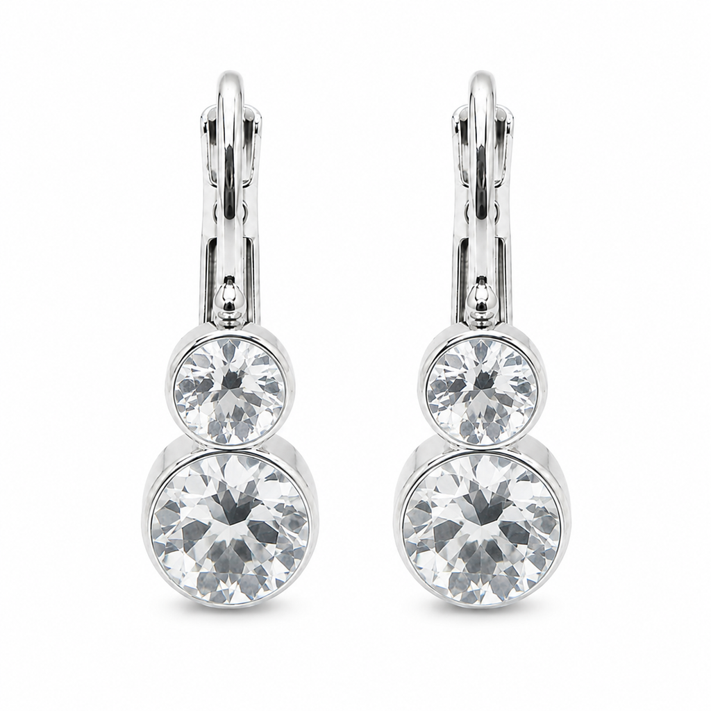 Petite Dual Crystal Drop Earring