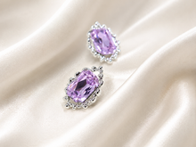 Muatkan imej ke dalam penonton Galeri, Radiant Path: Petit Halo Bridesmaid Earrings