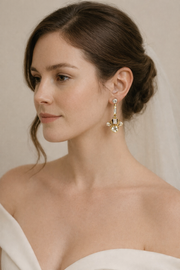 빈티지 아르데코 드롭 이어링