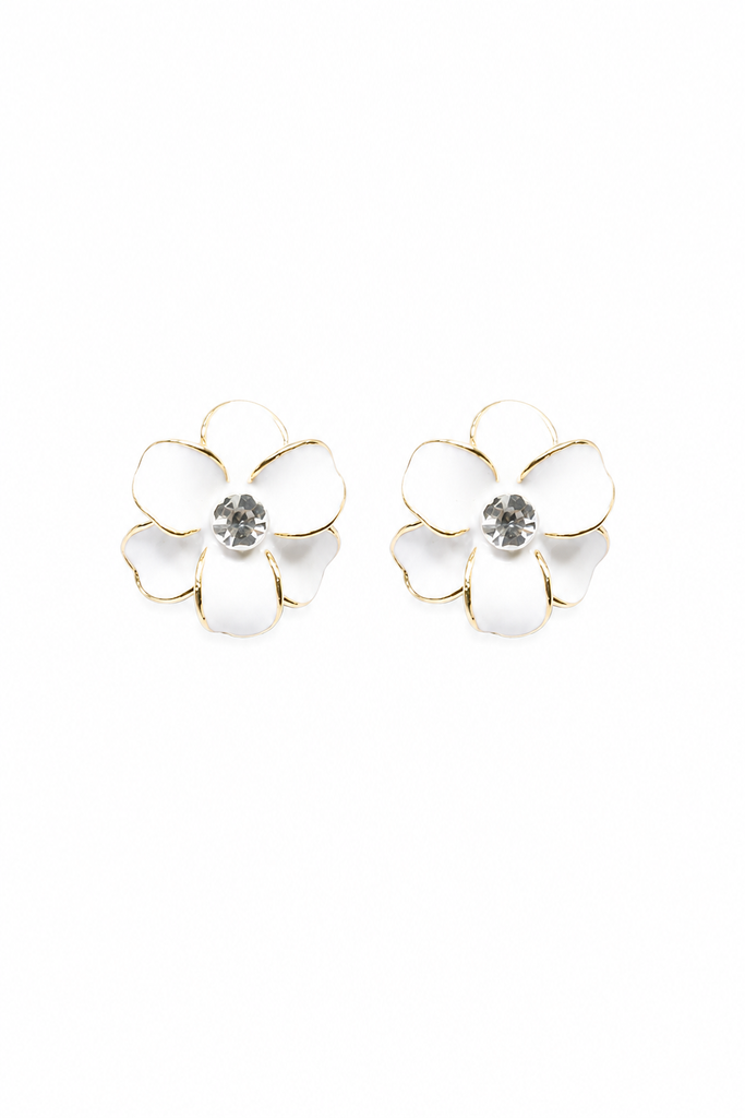 Petal Crystal Earrings
