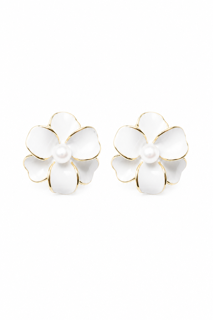 Petal Pearl Earrings